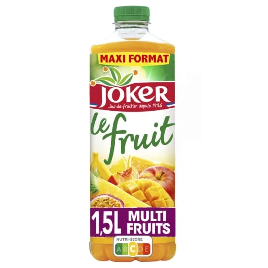 Jus multifruits sans sucres ajoutés