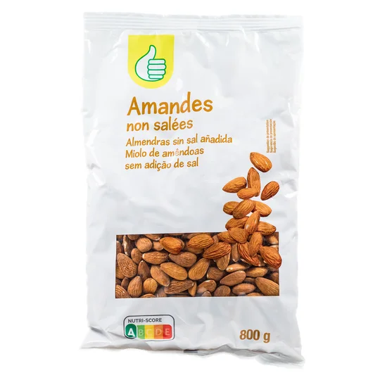 Amandes décortiquées non salées