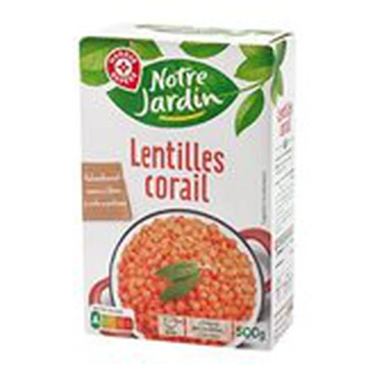 Lentilles corail Notre Jardin