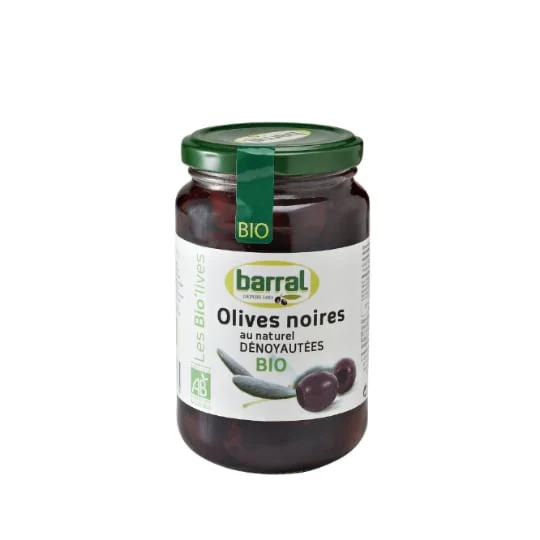 Olives noires bio dénoyautées