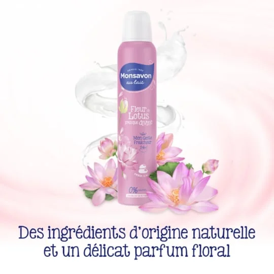Déodorant Spray lait & fleur de lotus anti-transpirant