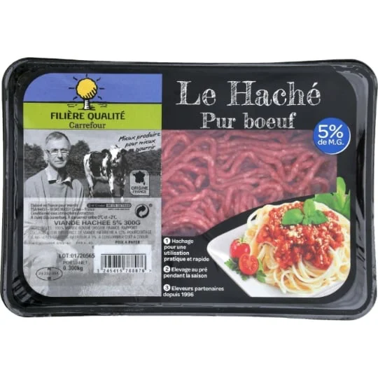 Viande hachée pur boeuf 5% MG
