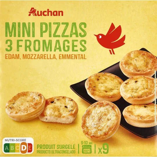 Mini pizza aux 3 fromages