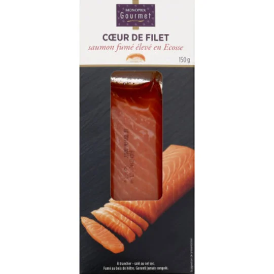 Coeur de Filet de Saumon Fumé
