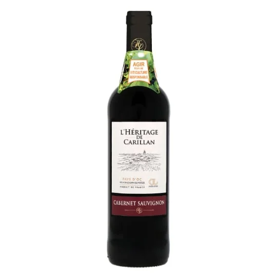 Vin Rouge Languedoc Roussillon IGP Pays d'OC Cabernet Sauvignon