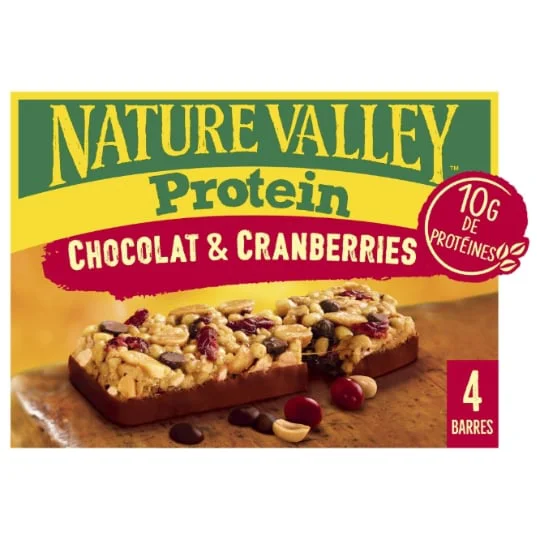 Barre de céréales - protein chocolat & cranberries