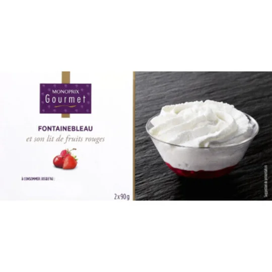 Fontainebleau et son lit de fruits rouges
