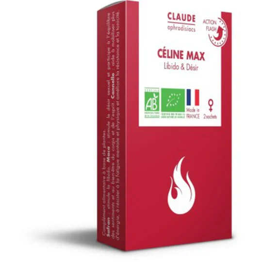 Céline Max BIO 2 sachets 16g - Provocateur de désir FLASH Complément alimentaire