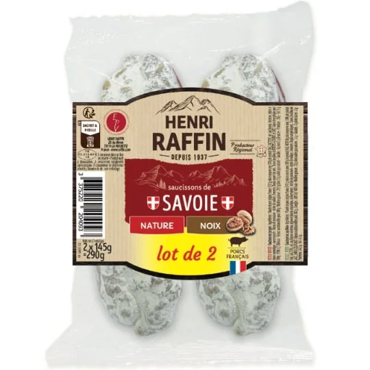 Saucisson sec nature et noix