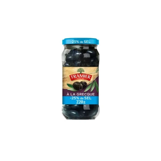 Olives noires à la grecque dénoyautées