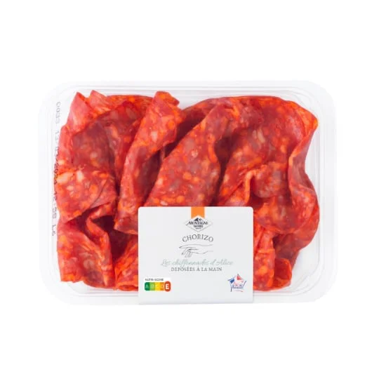 Chiffonnade de chorizo