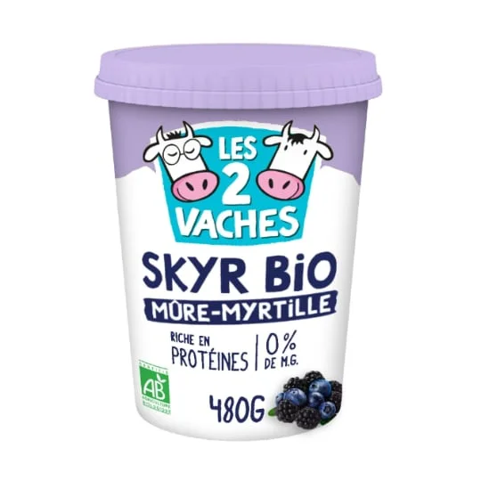 Skyr bio 0% MG mûre myrtille