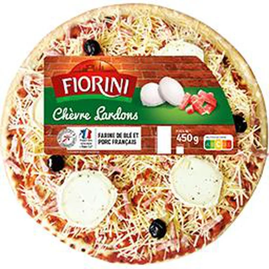 Pizza chèvre lardons