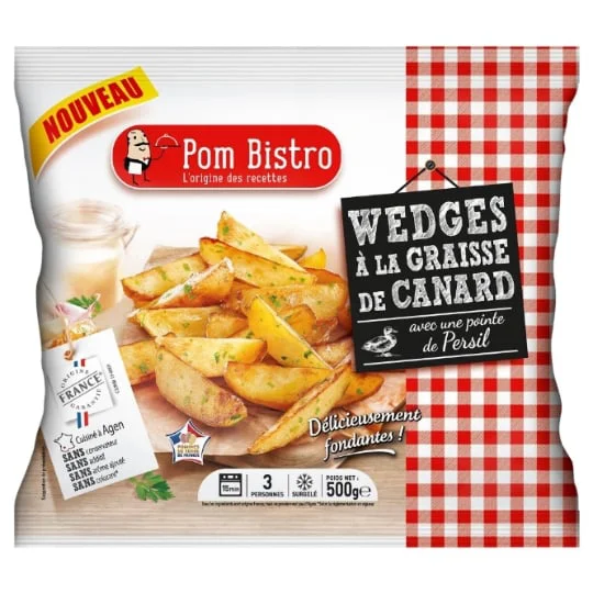 Wedges à la graisse de canard et au persil