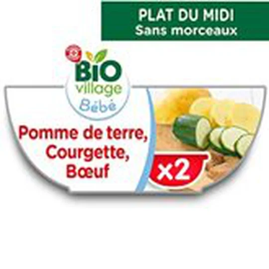 Bol courgette boeuf Bio Pomme de terre