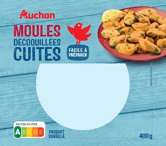 Moules décoquillées cuites