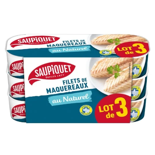 Filets de maquereaux au naturel