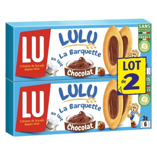 Biscuits au chocolat La Barquette