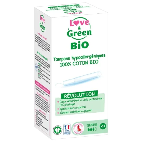 Tampons hypoallergénique bio super