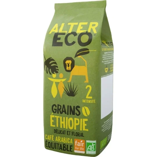 Café en grains pur arabica Ethiopie