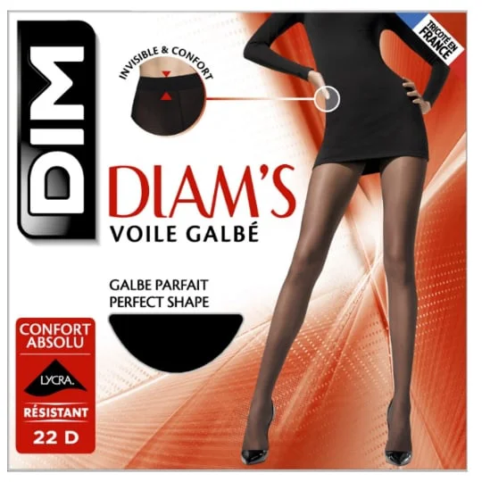 Collants Diam's Voile galbe Noir - Taille 6