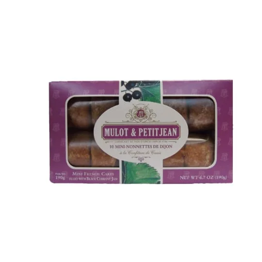 Gâteaux mini-nonnettes fourrées au cassis