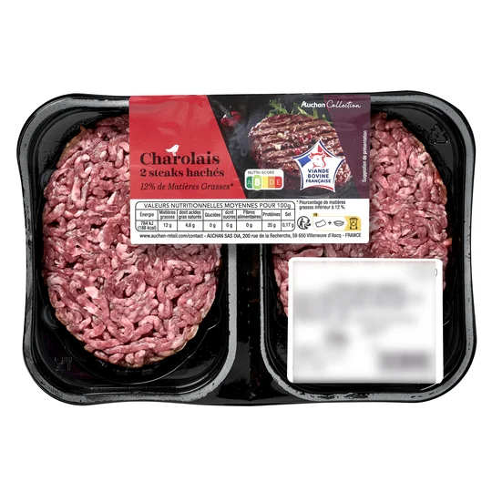Steaks hachés Charolais 12% MG