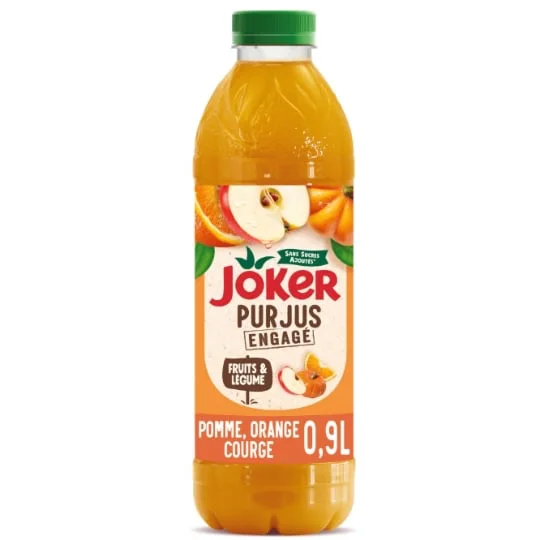 Jus de fruits et Légumes Pomme, Orange et Courge