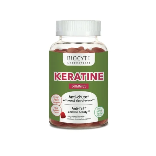 Complément Alimentaire Keratine Croissance Et Beauté Des Cheveux Goût Fruits Rouges Gummies