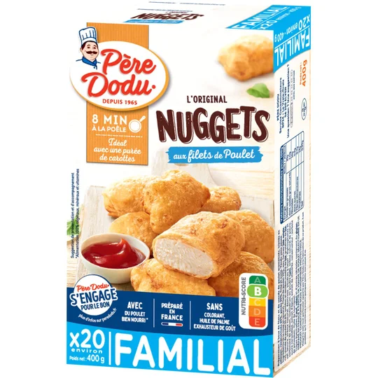 Nuggets Filets de Poulet 20 pièces