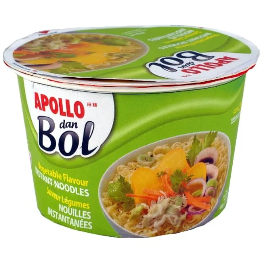 Nouilles dan bol saveur légumes Ile Maurice