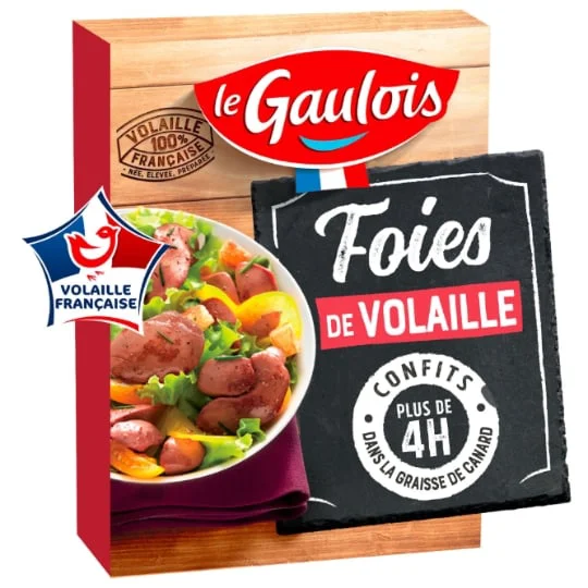 Foies de volaille confits