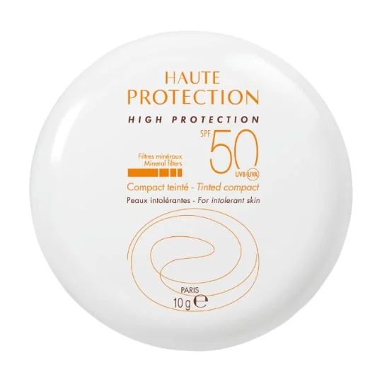 Poudre teintée Compact doré SPF 50