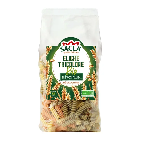 Pâtes Eliche tricolore Bio