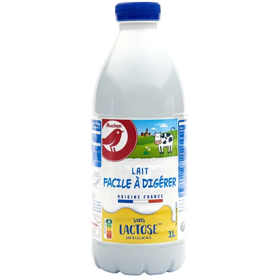 Lait facile à digérer sans lactose 1.2MG