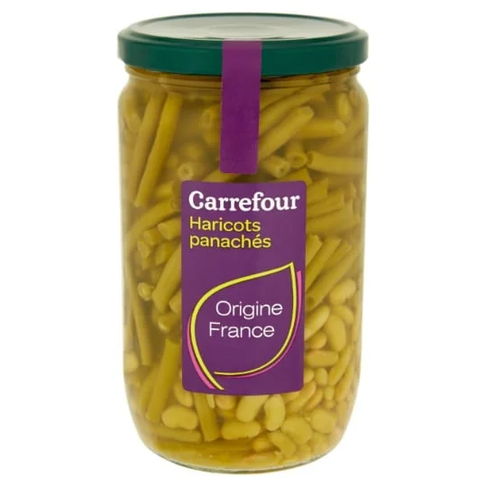 Haricots verts panachés