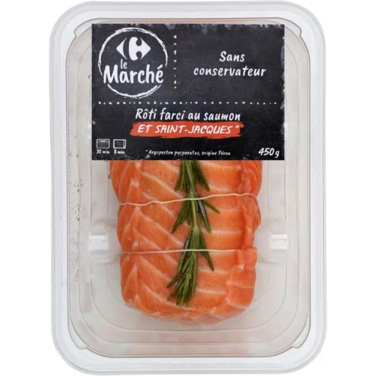 Rôti farci saumon et St-Jacques