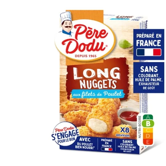 Nuggets Long filets de poulet