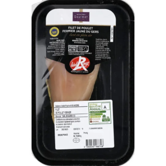 Filet De Poulet Fermier Blanc Du Gers Label Rouge