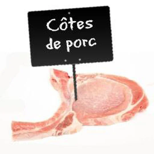 Côtes de porc marinées persillade