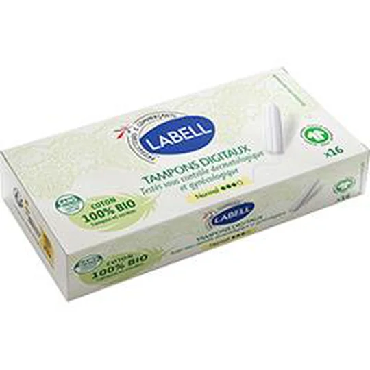 Tampons digitaux coton 100% BIO Normal