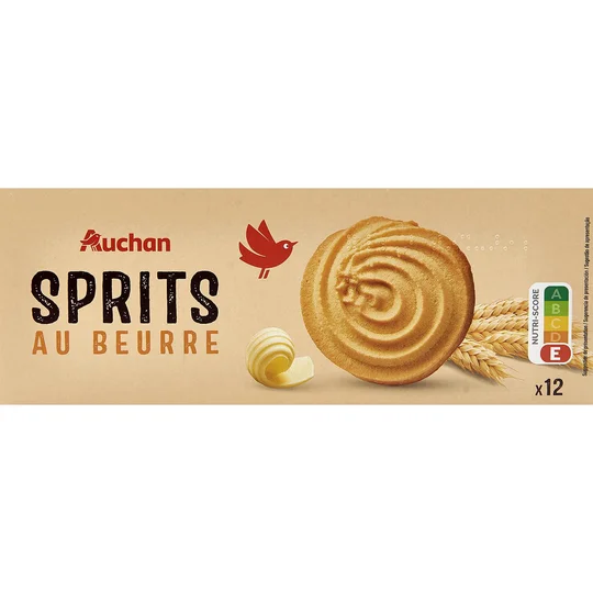 Sprits, biscuits sablés au beurre