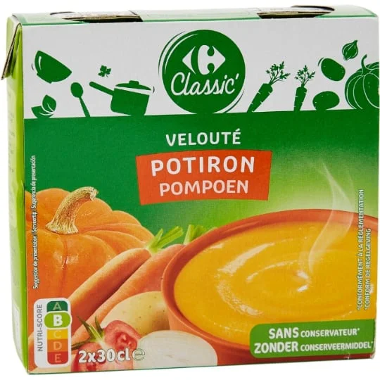 Soupe velouté potiron