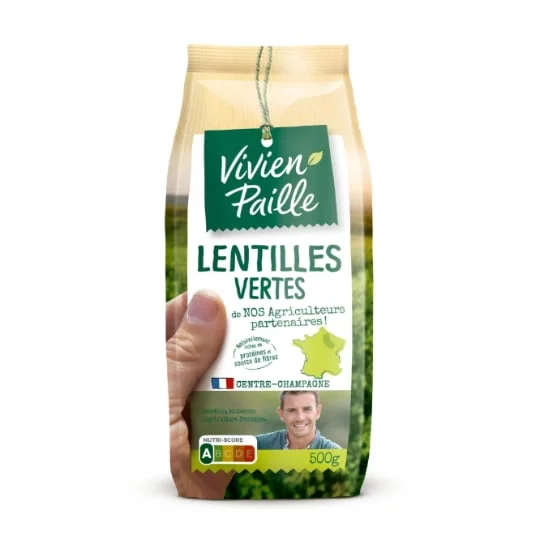Lentilles vertes de nos agriculteurs