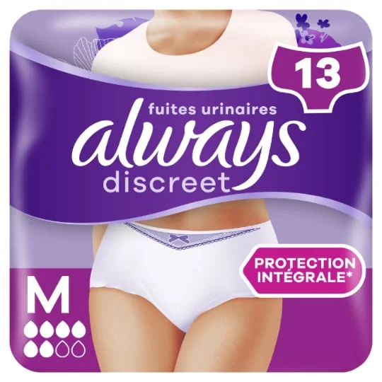 Culottes Fuites Urinaires Blanc Taille M