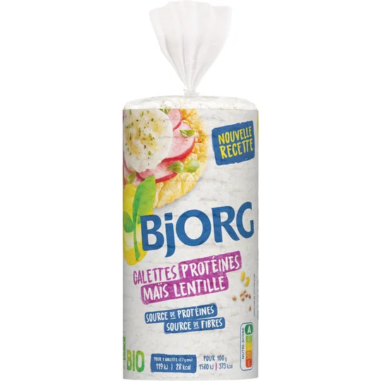 Galettes protéines maïs lentille Bio