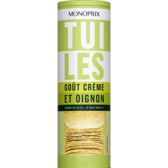 Tuiles goût crème et oignon