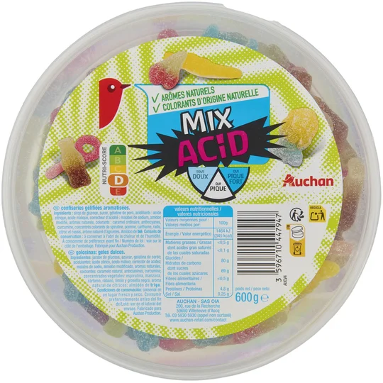 Assortiment de bonbons maxi mix acid