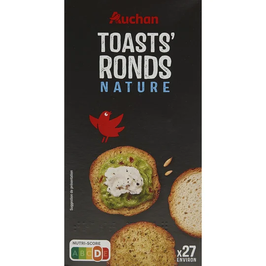 Toasts ronds nature
