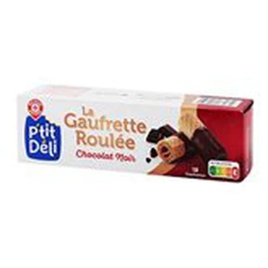 Gaufrette roulée Chocolat noir